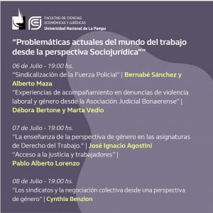 Problemáticas actuales del mundo del trabajo desde la perspectiva sociojurídica
